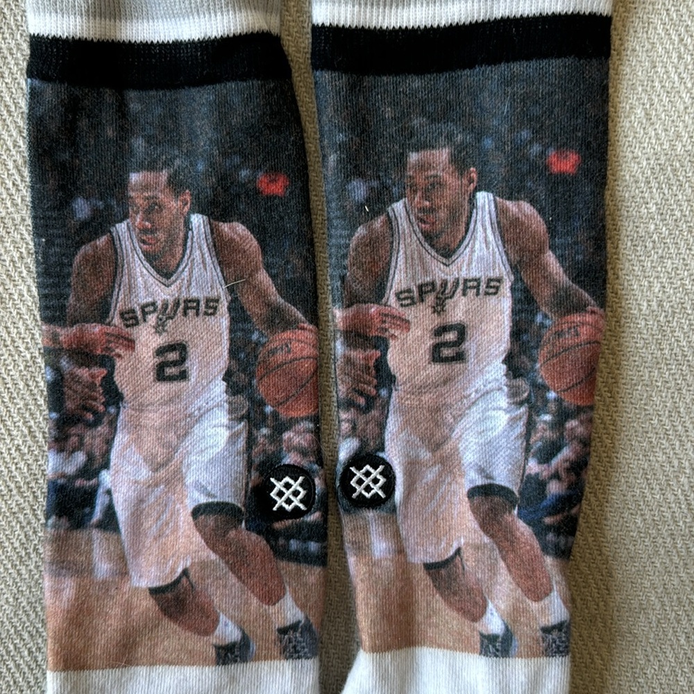 Kawhi Leonard San Antonio Spurs Stance Socks - Picture 3 of 9